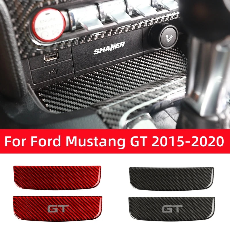 For Ford Mustang GT 2015-2021 Accessories Carbon Fiber Style