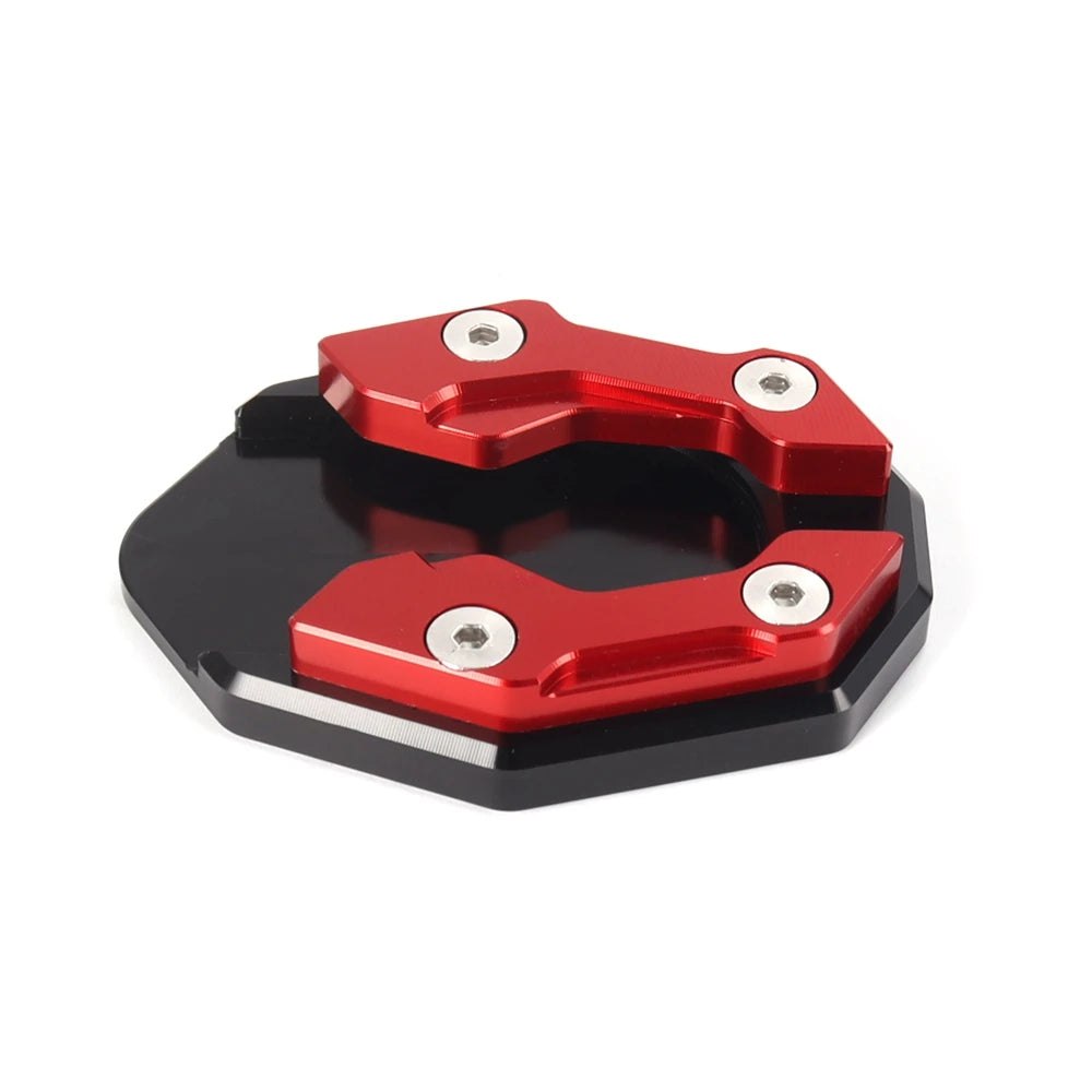 Aluminum Motorcycle Side Stand Pad Universal Enlarger Foot Extension Kickstand Support Plate for Motorbike Modification