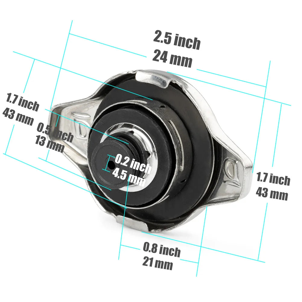 10PCS Set Car Radiator Cap Small Head Size 1.1Bar 16401-2035