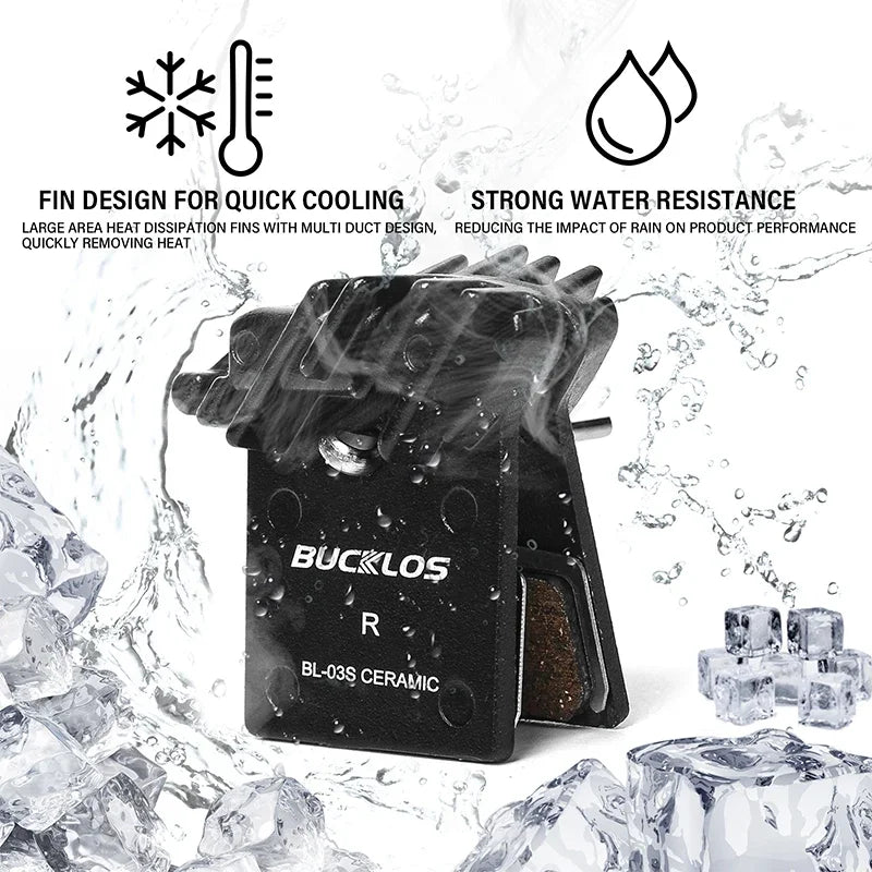 BUCKLOS Bike Brake Pads Fit NUTT Hydraulic Disc Brakes Ceram
