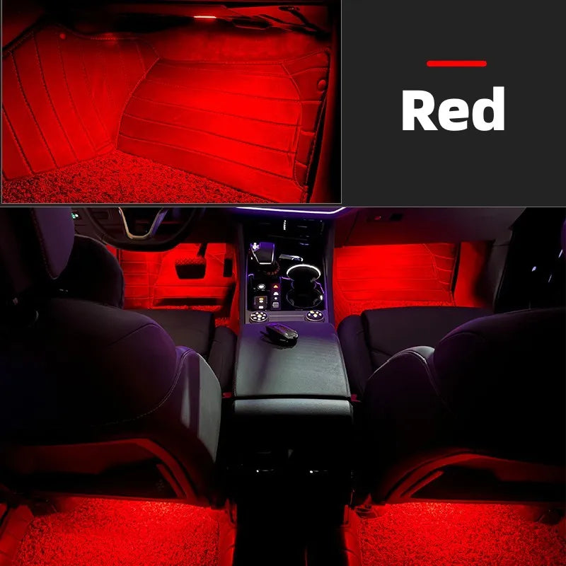 For Audi Q3 F3 RS6 C8 4A 2019 2024 Car Footwell Lights LED L