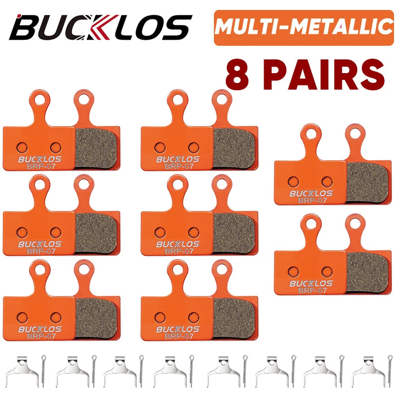 BUCKLOS Bicycle Hydraulic Disc Brake Pads for M9100 Metallic Brake Pads Metal Road Mountain Bike Brake Pads fit K05S K03S K04S