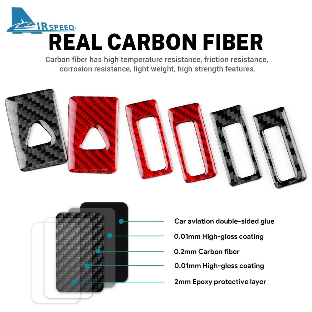 Real Soft Carbon Fiber Sticker For Toyota RAV4 XA50 2019 202