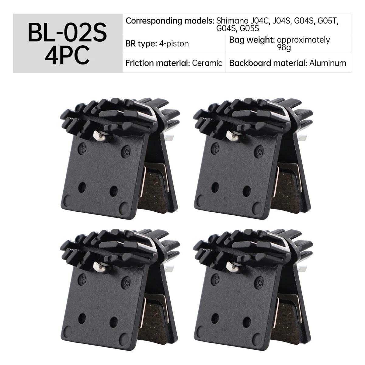 Shimano Compatible Metal Ceramic Disc Brake Pads for MTB Ebike Bike Front And Rear Cycling Accessories