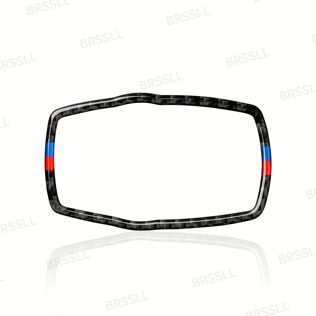 Car Center Console Multimedia Trim Frame Carbon Fiber Sticke