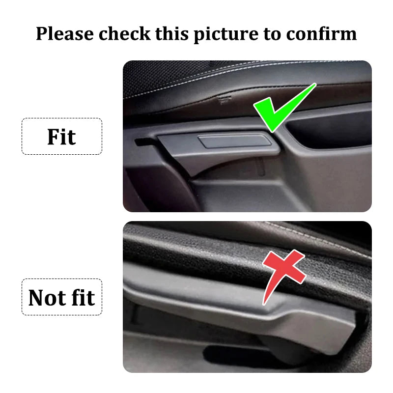 2Pcs Car Seat Adjustment Handle Knob Germany Flag Style Trim