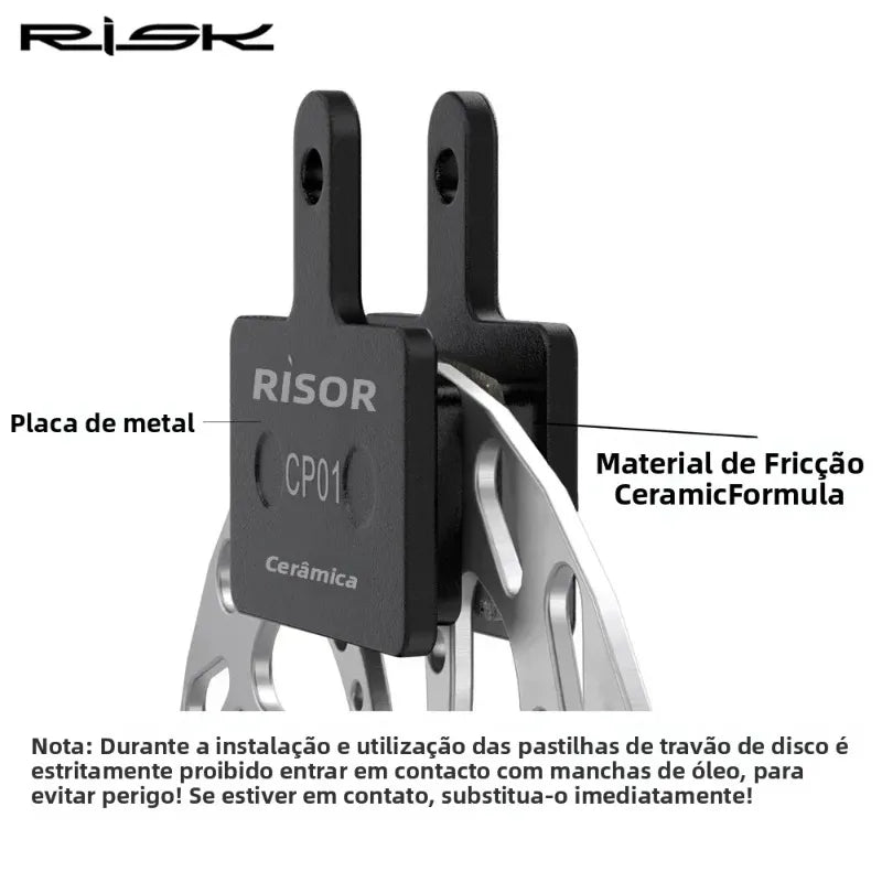 RISK Ceramic brake pads MTB Road Bike Electric Scooter Hydar