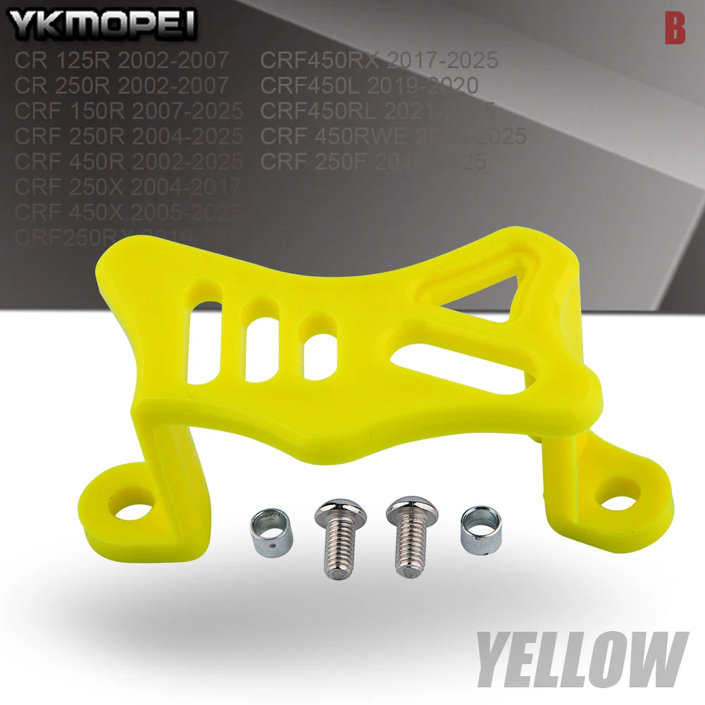 YK Motorcycles Rear Brake Caliper Cover Guards For HONDA CR 125R 2002-2007 CRF 250F 2019-2025 Dirt Pit Bike Motocross Accesories