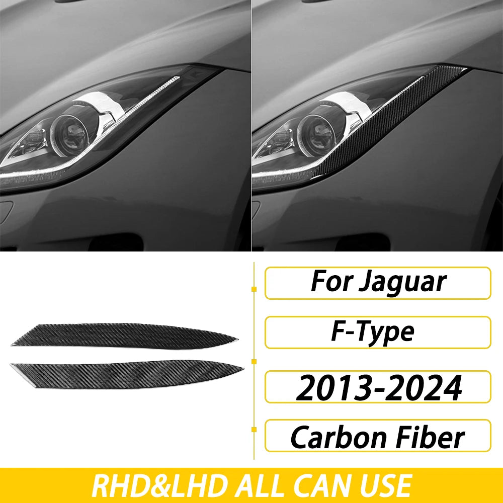 For Jaguar F-TYPE 2013-2024 Carbon Fiber Center Console Gear Shift Dashboard Air Vent Panel Trim Set Car Accessories Sticker