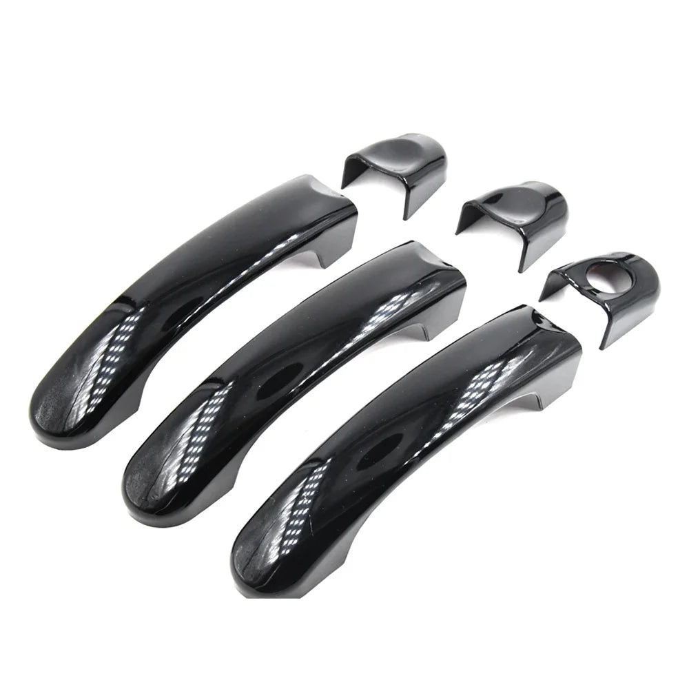 New Outside Exterior Door Handle Carbon Fiber/Gloss Black 1 