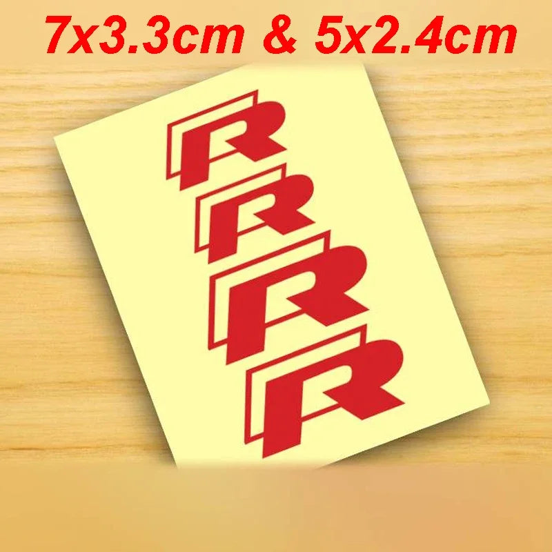 4pcs Car Caliper Sticker Tire Brake Cover Waterproof Film Body Decals for Rline R Line Golf 3 5 7 Polo Passat GTI