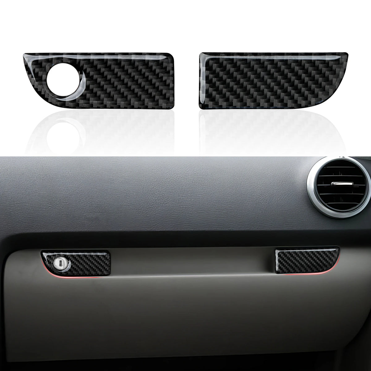 Car Center Console Gear Shift Panel Window Lift Carbon Fiber Interior Sticker For Audi A3 S3 RS3 (2003-2012) Trim Accessories