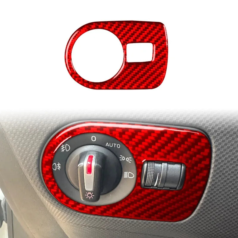 Real Soft Carbon Fiber Sticker For Seat Leon 2005 2006 2007 