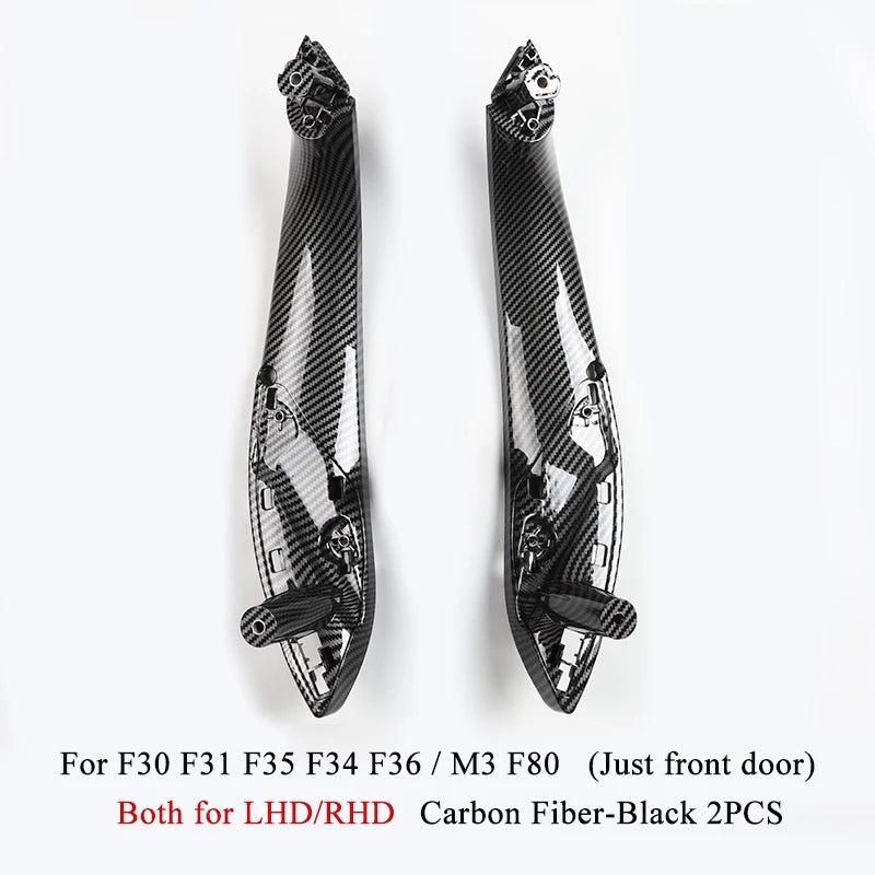 RHD LHD Carbon Fiber Car Inner Door Pull Handle Trim Cover for BMW 3 4 Series F30 F31 F32 F33 F34 F35 F36 F80 F82 F83 2013-2018