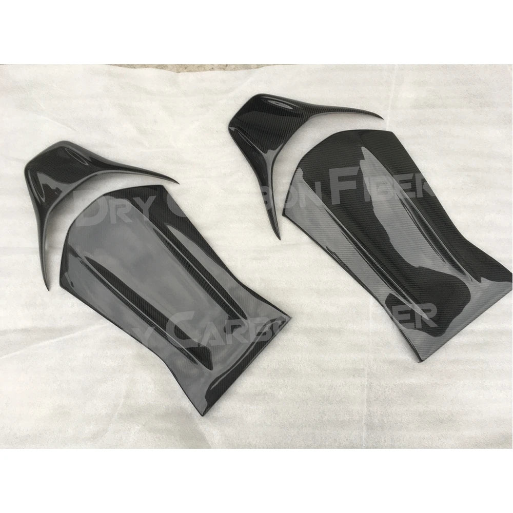 Dry Carbon Fiber Car Seat Back Cover Trim For Mercedes Benz A45 CLA45 GLA45 C63 AMG C43 E63 2012-18 Interior Seat Trim Body Kits
