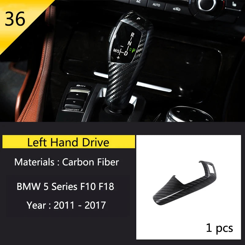 For BMW 5 Series F10 F11 F18 Accessories Stainless Steel Modified Interior Car Central Air Outlet Set Trim Sticker Frame Styling
