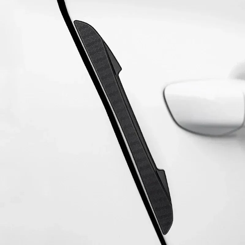 Car Door Black Anti-collision Protector Bar Silicone Sticker