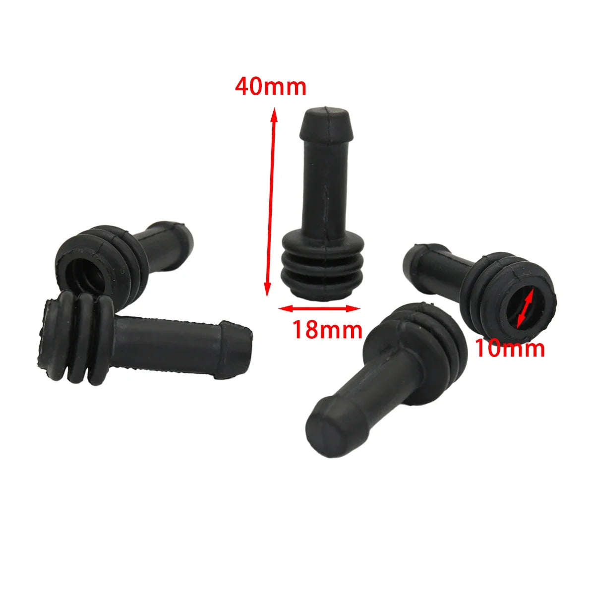 10Set Motorcycle Scooter Brake Upper Lower Pump Caliper Shock Absorber Sleeve Rubber Disc Brake Pump Waterproof Cap Dust Cover