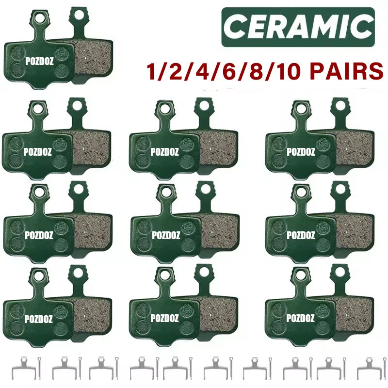 POZDOZ Ceramic Hydraulic Disc Brake Pads Wear-Resistant Disc