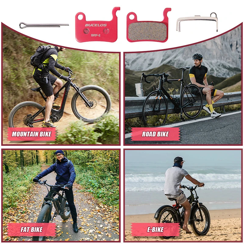 BUCKLOS Bicycle Hydraulic Disc Brake Pads for M535 Metallic 