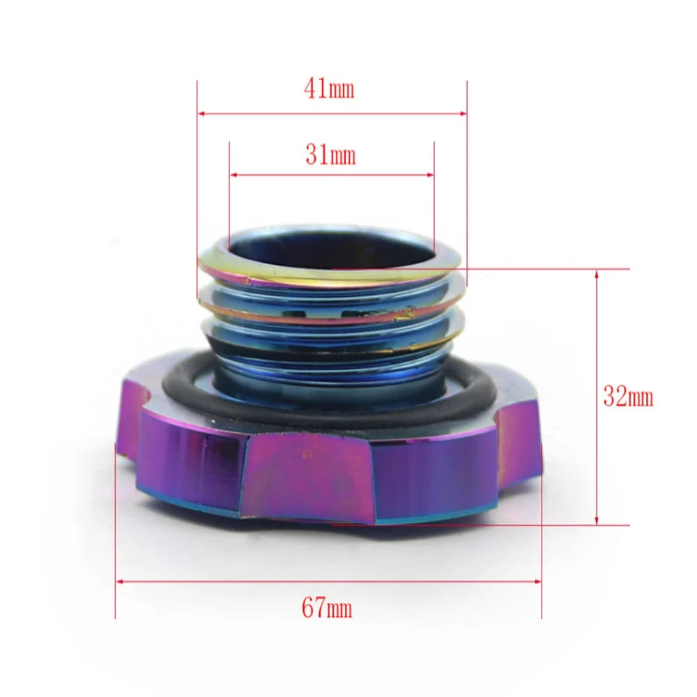 7 Colors Available Aluminum Alloy Engine 41mm Oil Filler Cap