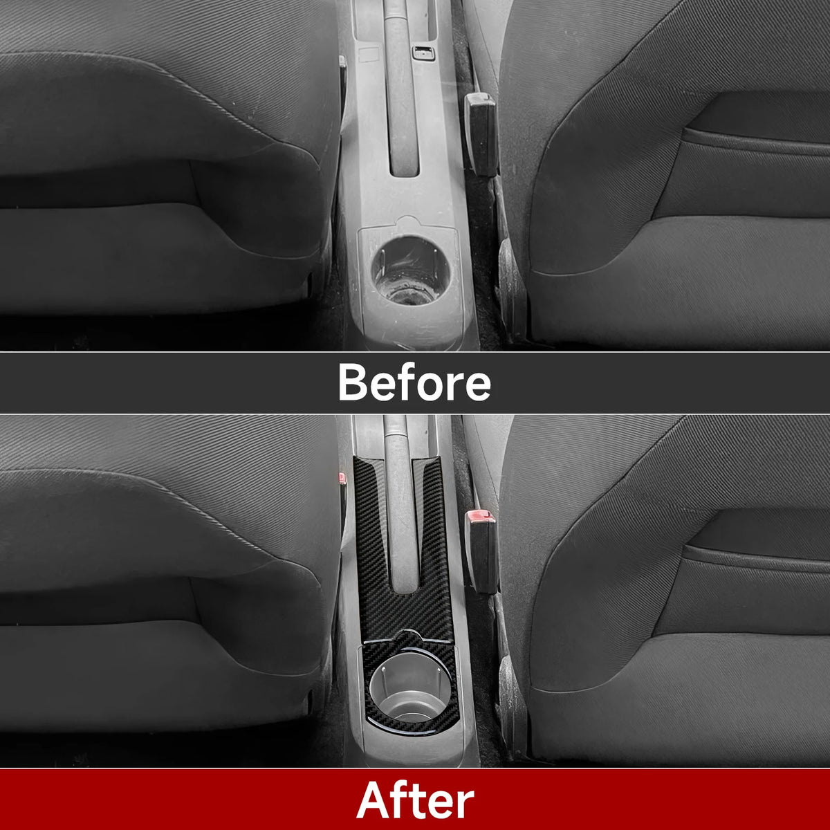 For SEAT Cordoba Ibiza 6L (2002-2009) Trim Accessories Carbo
