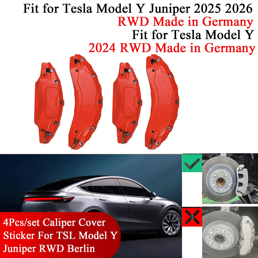 Brake Caliper Covers for Tesla Model Y Juniper 2026 Accessor