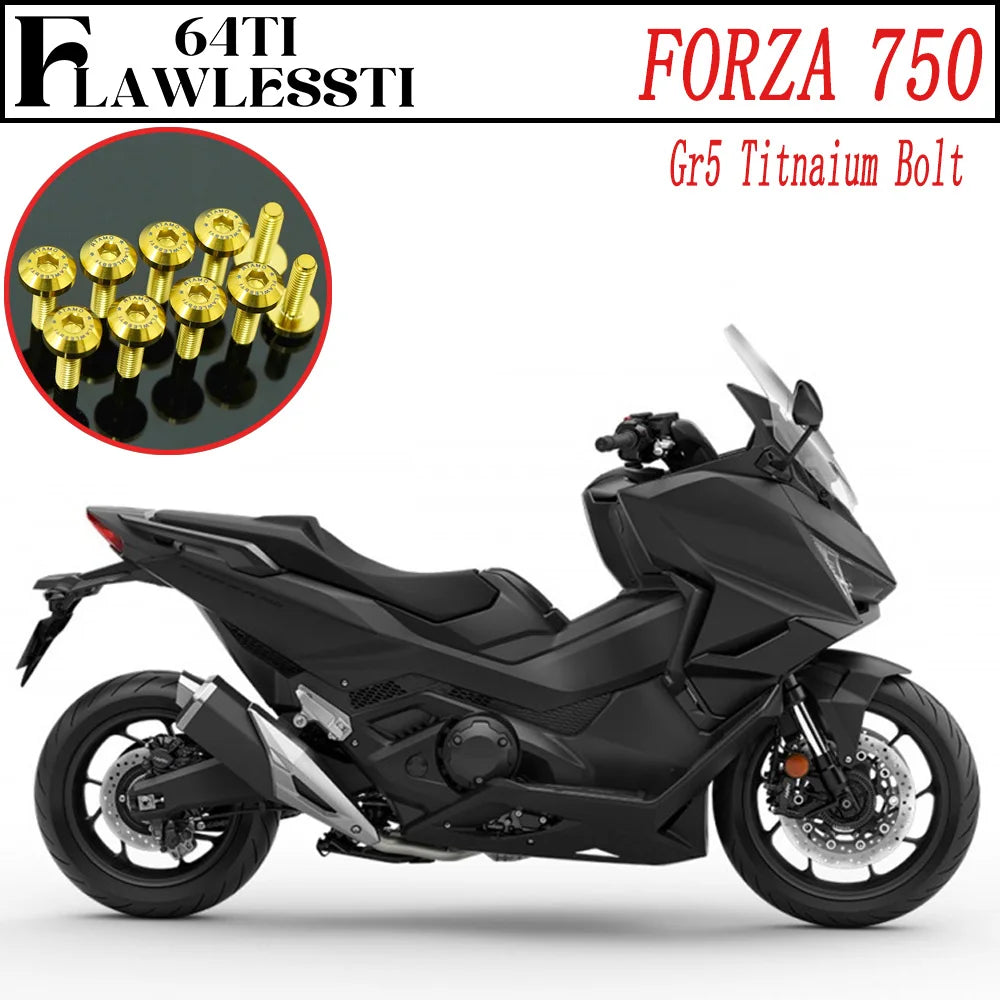 FLAWLESSTI Gr5 Titanium Bolt Windshield Mirror Bar End Front