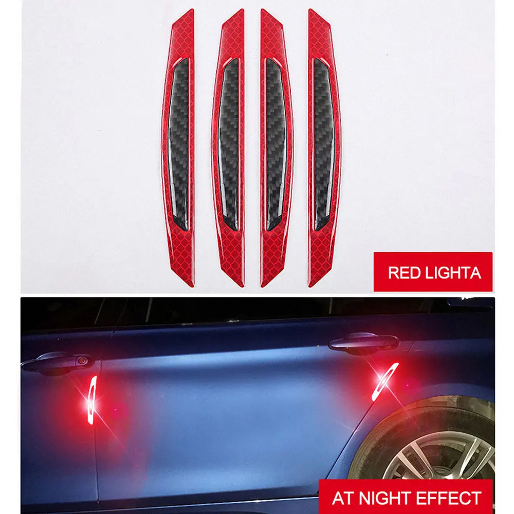4Pcs/Set Reflective Warning Door Side Edge Protection Anti-S