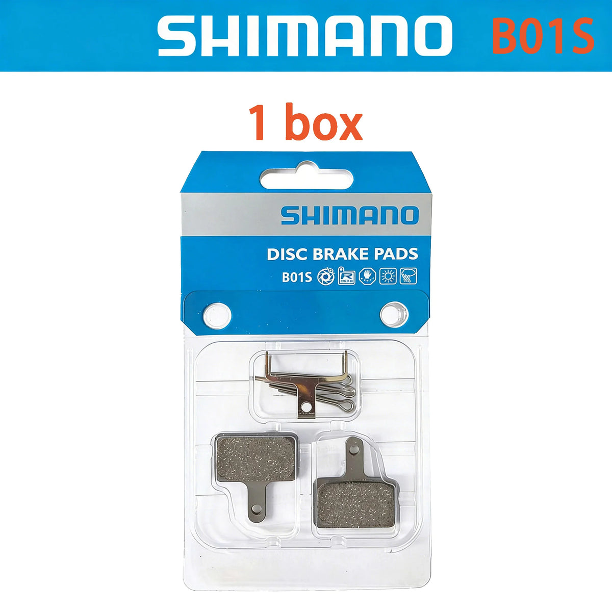 Shimano B01S Resin Brake Pads for Deore M395 M475 M525 M486 M446 T675 MTB Disc Brake Cycling Replacement Accessories