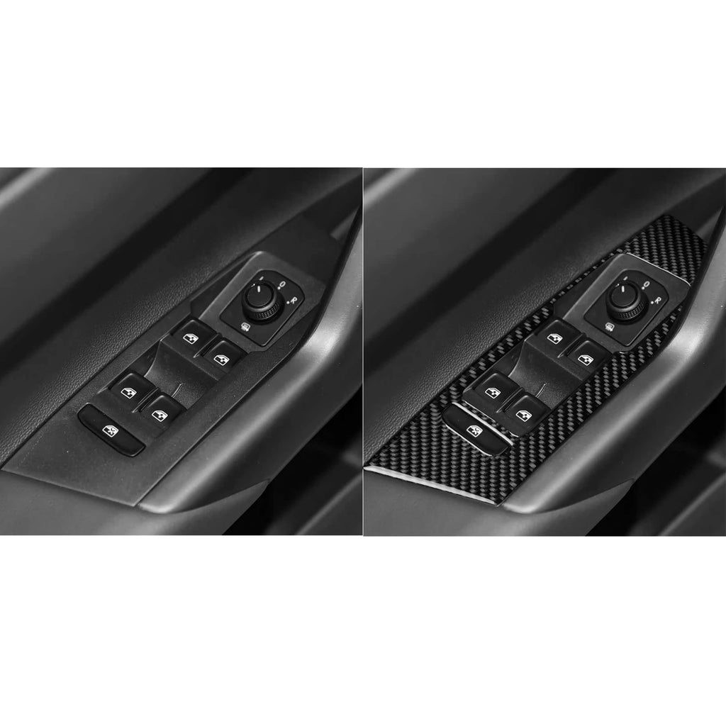 For VolkSwagen VW POLO 2019-2025 Carbon Fiber Window Lifting
