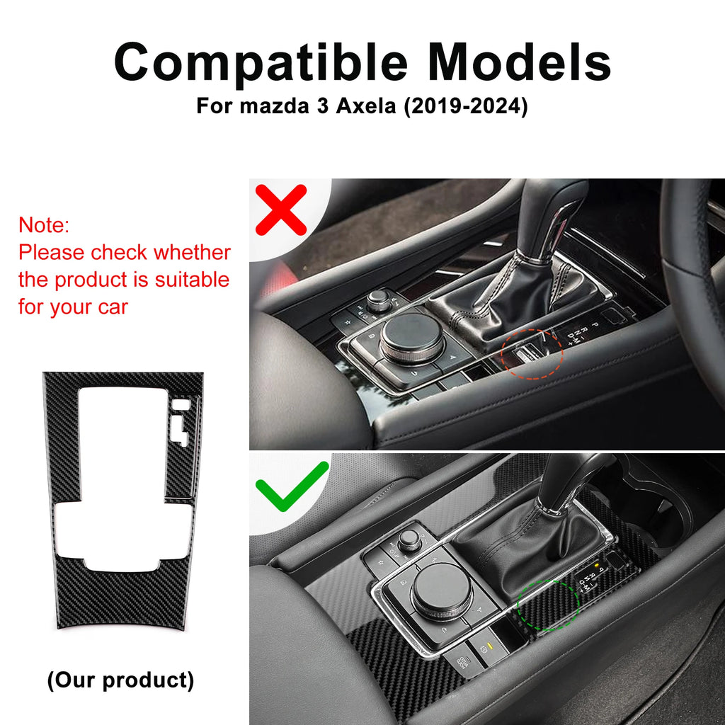 Real Soft Carbon Fiber Sticker For Mazda 3 Axela 2019 2020 2
