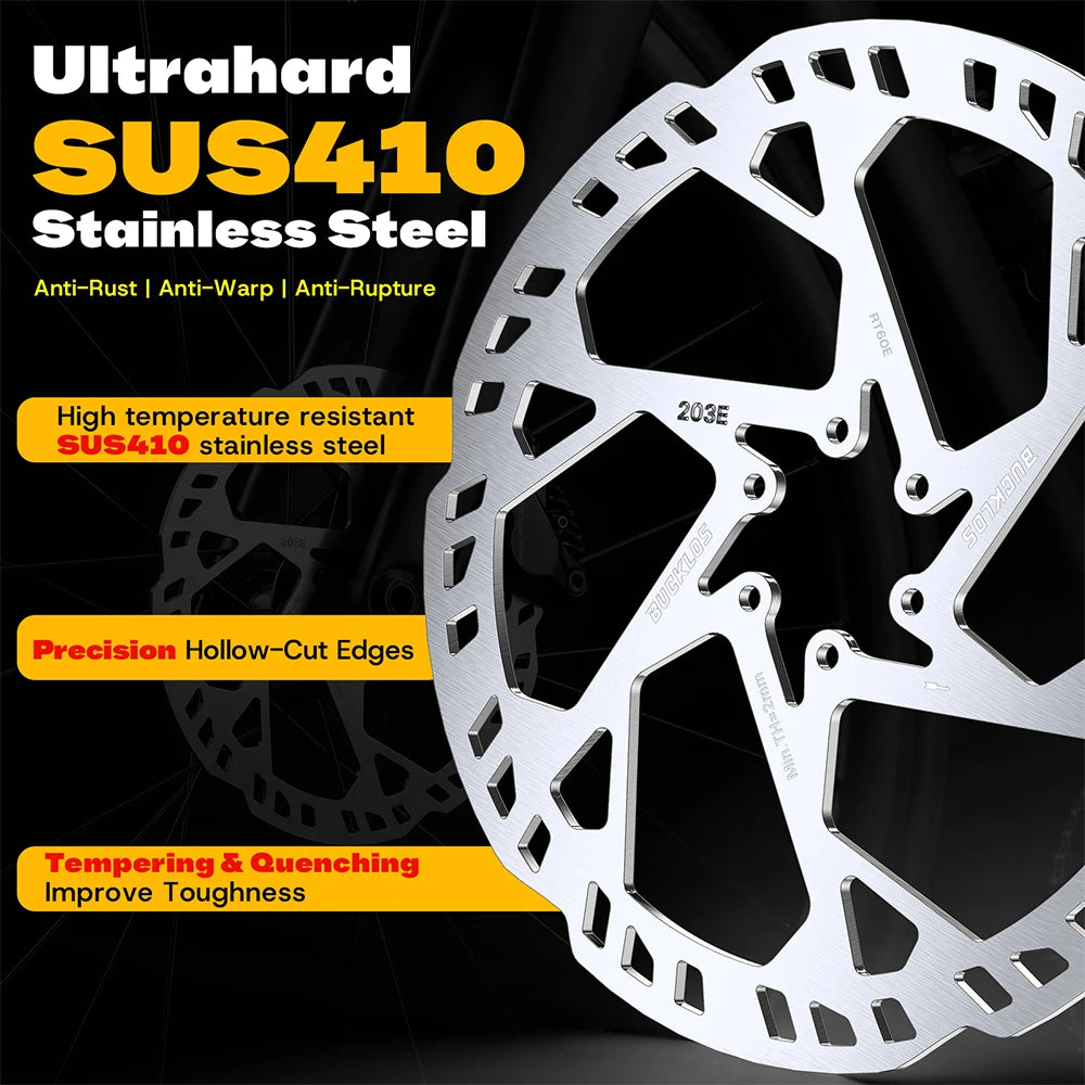 BUCKLOS 2.3MM E-Bike Brake Disc 220MM Electric Bicycle Rotor
