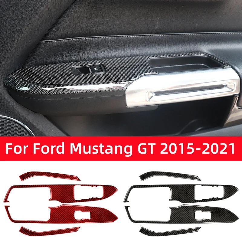 For Ford Mustang GT 2015-2021 Accessories Carbon Fiber Car W