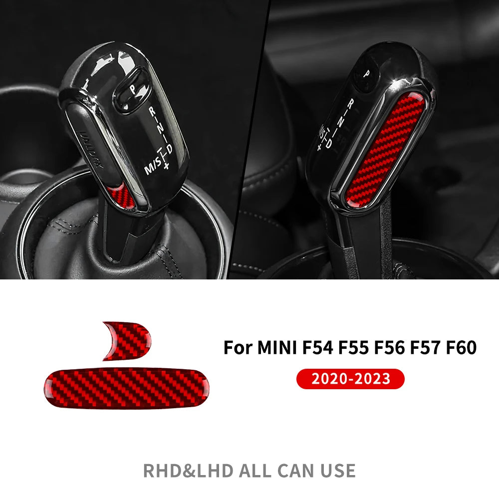 For Mini Cooper F55 F56 F60 F54 2PC/SET Car Gear Lever Head Sticker Interior Trim Modification Decorative Gear Side Cover