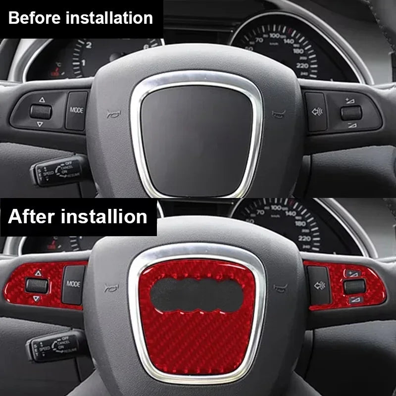 Real Carbon Fiber For Audi A4 B8 8K A6 C6 4F Q5 8R Q7 4L A3 