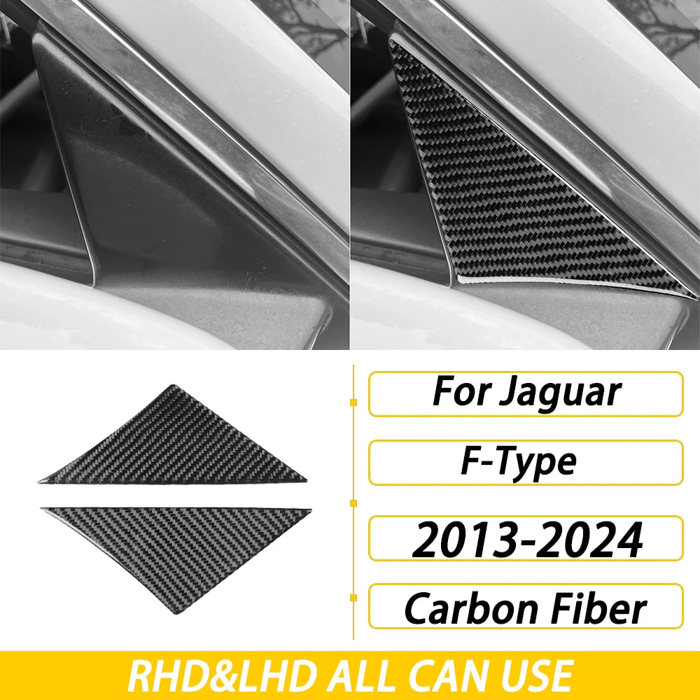 For Jaguar F-TYPE 2013-2024 Carbon Fiber Center Console Gear Shift Dashboard Air Vent Panel Trim Set Car Accessories Sticker