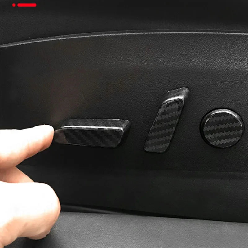 For Tesla Model 3 Model Y Carbon Fiber Color Seat Adjust Swi