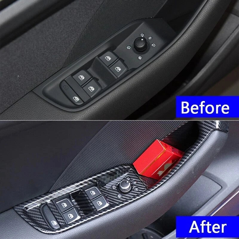 For Audi A3 8V S3 Center Console Dashboard Stickers Strips C
