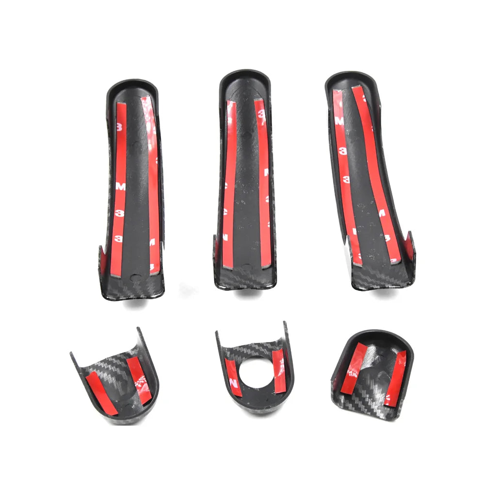 New Outside Exterior Door Handle Carbon Fiber/Gloss Black 1 