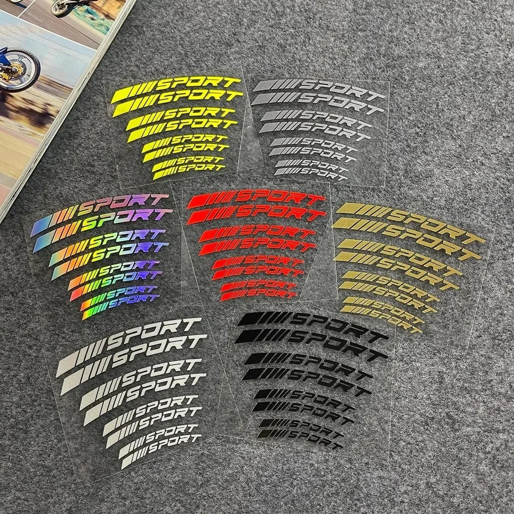 Sport Curve Brake Caliper Stickers Waterproof Reflective Hig