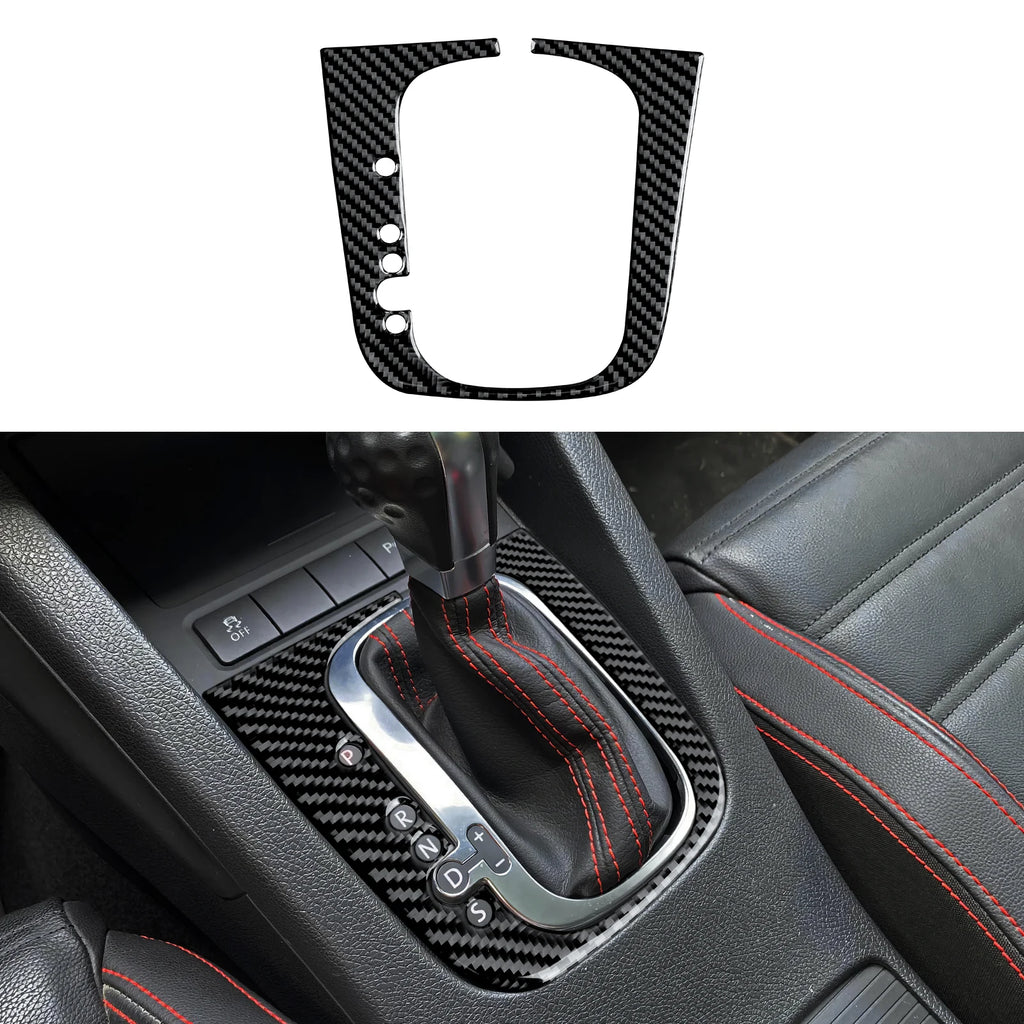 Car Center Console Gear Shift Panel For Volkswagen Golf VI MK6 GTI R Plus (2010-2014) Carbon Fiber Interior Sticker Trim Set Kit