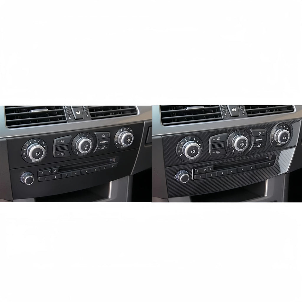 For BMW E60 2004-2010 Carbon Fiber Interior Car Central Cons