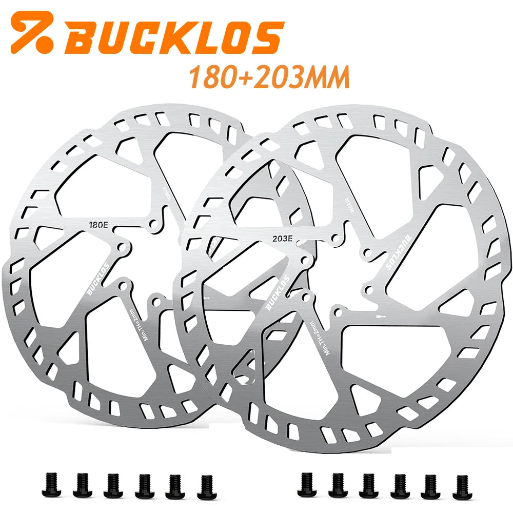 BUCKLOS 2.3MM E-Bike Brake Disc 220MM Electric Bicycle Rotor 140/160/180/203MM Dirt Bike Disc Brake Rotor For Surron Segway Tala