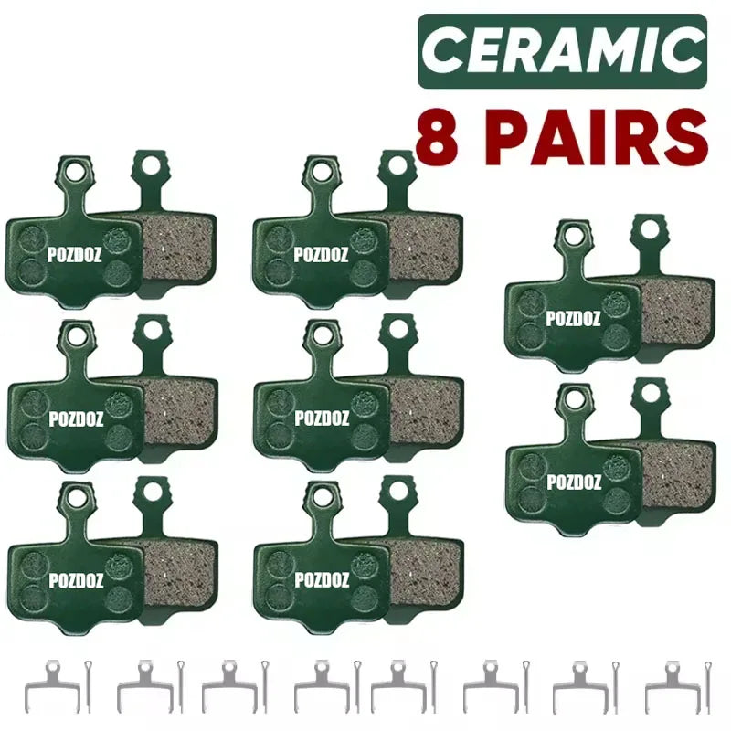 POZDOZ Ceramic Hydraulic Disc Brake Pads Wear-Resistant Disc Brake Pads for SRAM AVID ELIXIR 1/2/4/6/8/10Pairs MTB Brake Pads