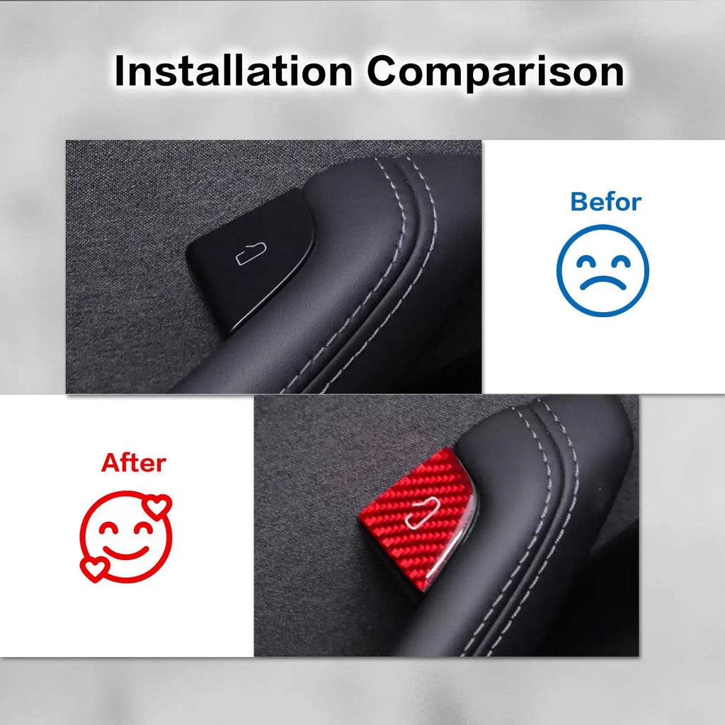 For Tesla Door Switch Button Sticker Model 3 Y 2019-2025 Car
