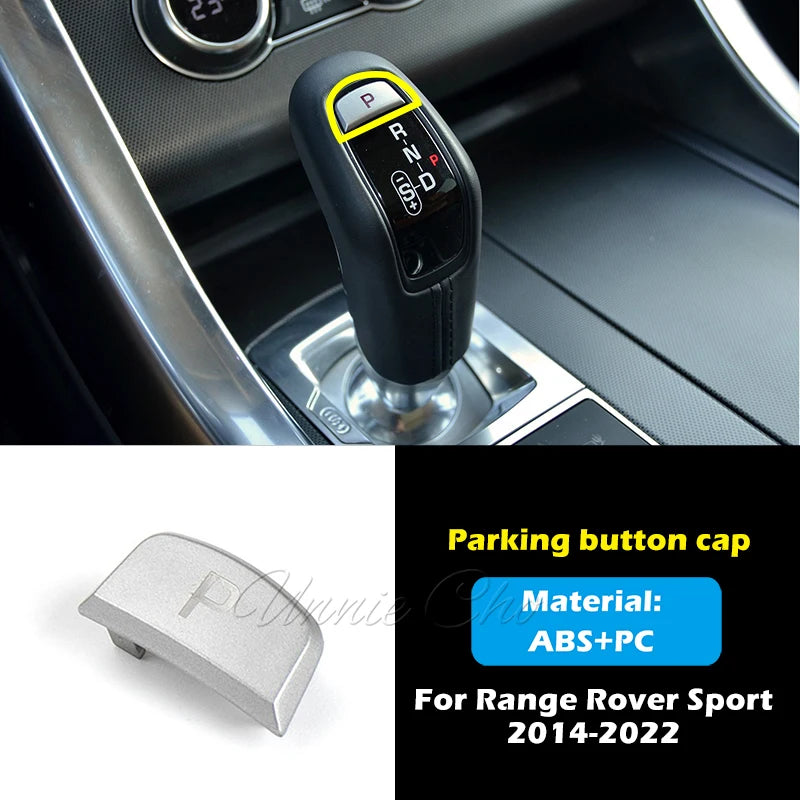 For Range Rover Sport Gear Shift Knob Cover Trim 2014 to 2022 Imitation Carbon Fiber Gear Lever Shell Car Decoration Accessories