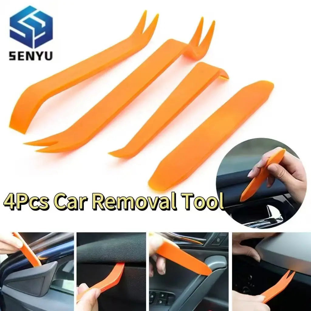 4Pcs Portable Car Removal Tool Kit Radio Audio Door Pry Repa