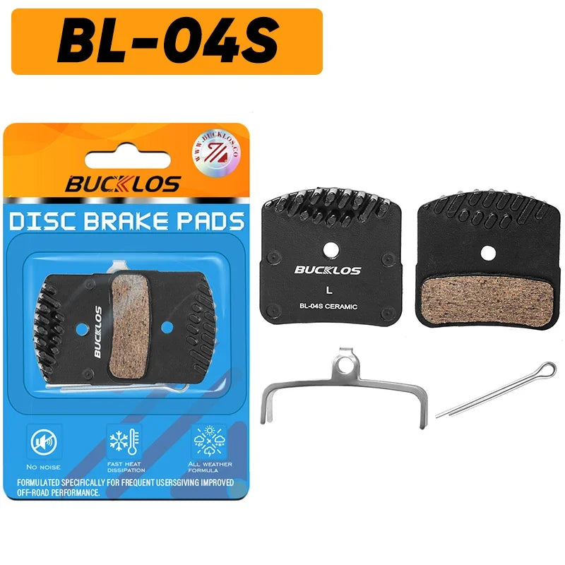 BUCKLOS Ceramic Hydraulic Brake Pads Heat Dissipation Bicycle Disc Brake Pad Road Mountain Bike Brake Pads for SHIMANO J05A L05A