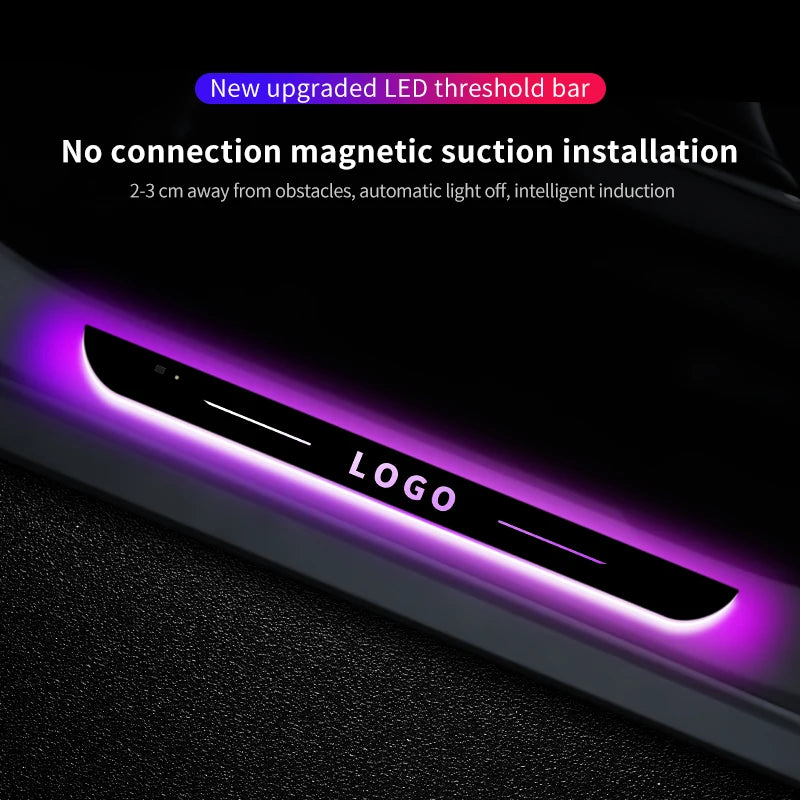Customized Car door illuminated sill light logo Projector la